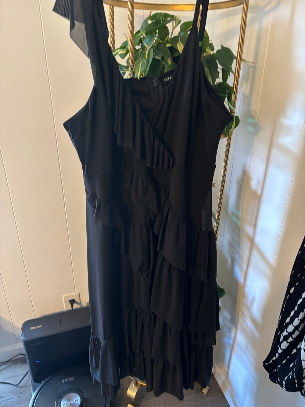 TORRID Black One-Shoulder Ruffle Dress